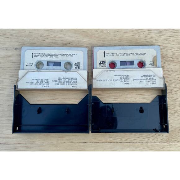 VINTAGE lots of 2 LED ZEPPELIN Cassette Tape Atlantic Records 70S Classic Rock - Picture 4 of 4